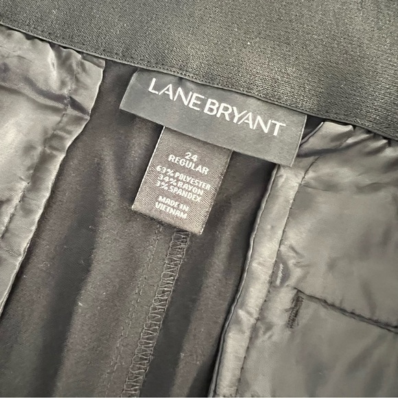 Lane Bryant Pants Women Size 24 The Sophie Trouser T3 Black Straight Stretch   F - Picture 10 of 10